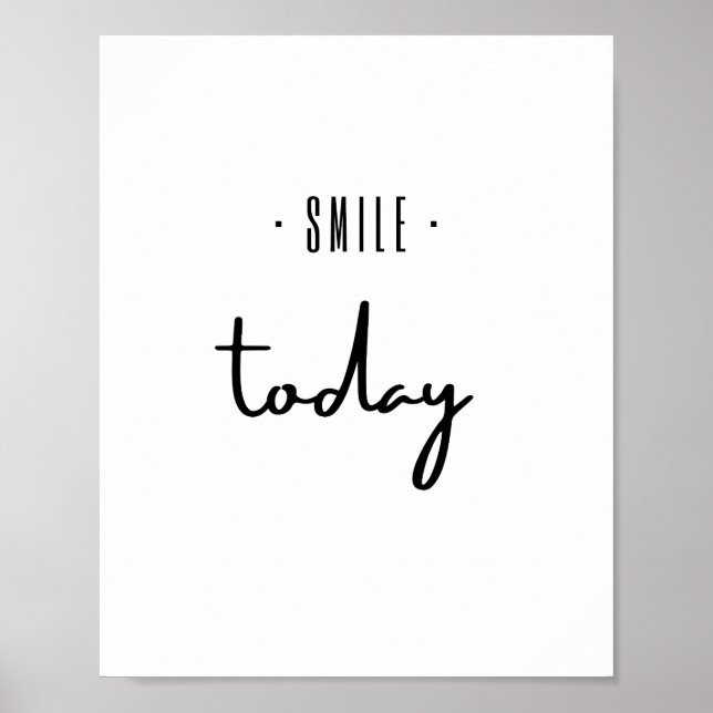 smile.today. Poster & Prints (Front)