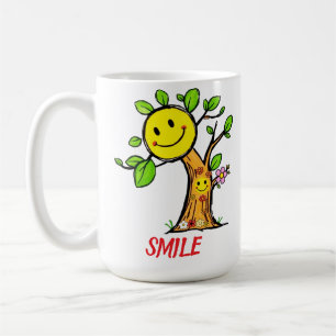 "Smile Tree" Positive Vibes  Coffee Mug