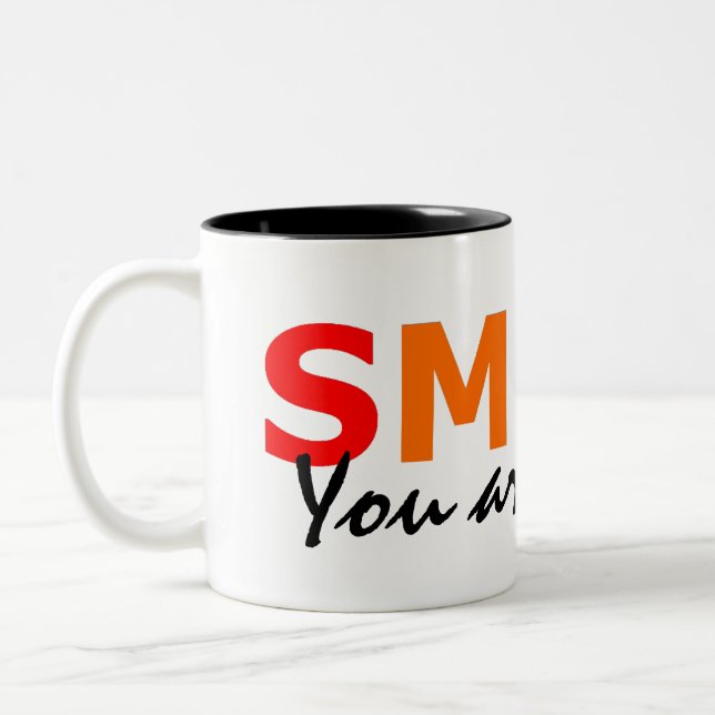 SMILE Two-Tone COFFEE MUG (Left)
