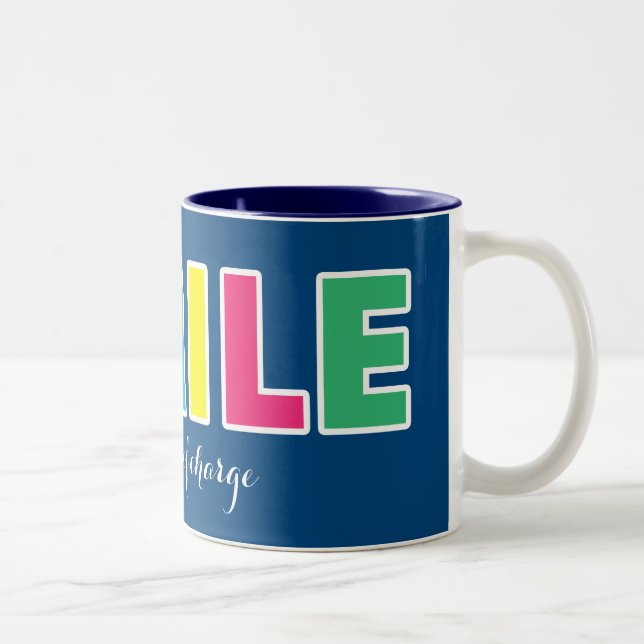 Smile! Two-Tone Coffee Mug (Right)