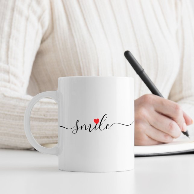 Smile Typography  Coffee Mug (Creator Uploaded)