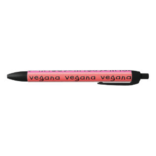 Smile vegana Vegan smile Black Ink Pen