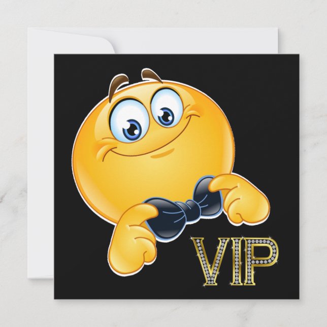 Smile VIP Black Tie Event INVITATION (Front)
