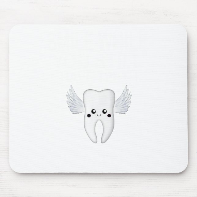 Smile While You Still Have Teeth Flying Icon Mouse Pad (Front)