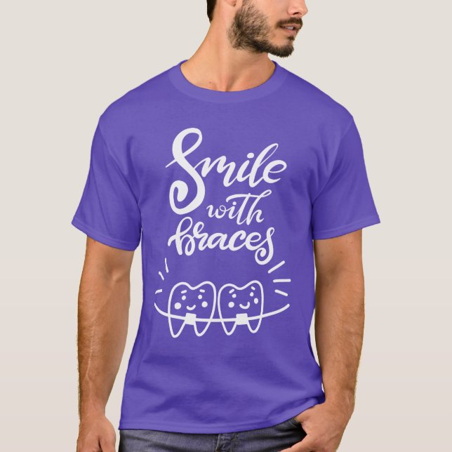 Smile With Braces | Smiling Teeth T-Shirt (Front)
