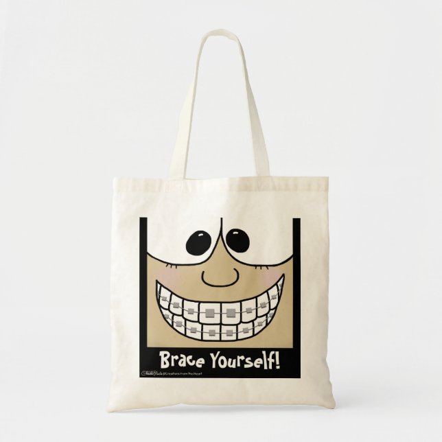 Smile with Braces Tote Bag (Front)
