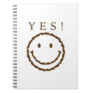 Smile with Coffee Beans Notebook