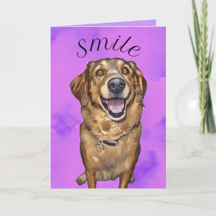 Smile With This Puppy Folded Greeting Card