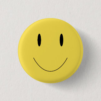 Smile Yellow Cute Face 001 3 Cm Round Badge