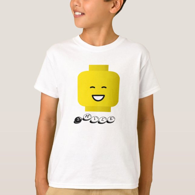 Smile yellow Head Kids T-shirt (Front)