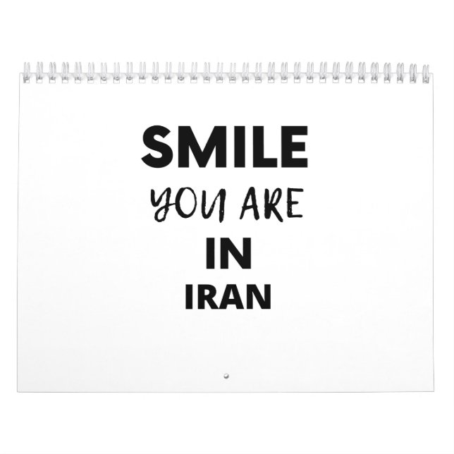 SMILE YOU ARE IN  IRAN CALENDAR (Cover)