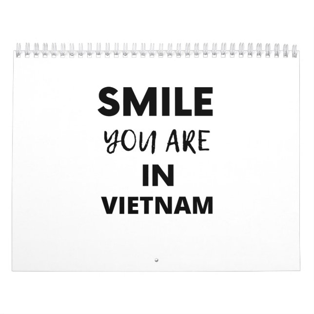 SMILE YOU ARE IN VIETNAM CALENDAR (Cover)