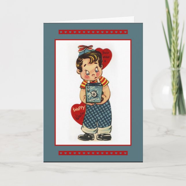 Smile, You Make A Snappy Valentine Card (Front)