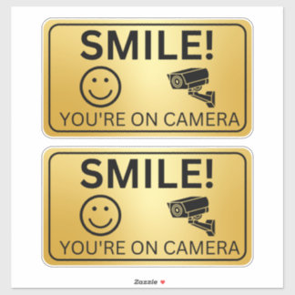   Smile Your On Camera Signs, Video Surveillance