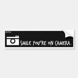 Smile You're on Camera. Bumper Sticker