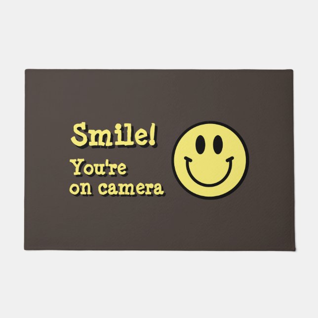 Smile! You're on camera! Doormat (Front)