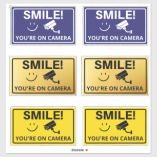 Smile You're On Camera Sign, Video Surveillance  S