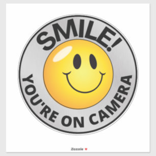 Smile You're On Camera Sign, Video Surveillance  S