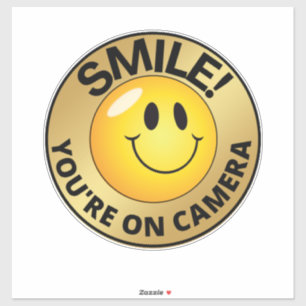 Smile You're On Camera Sign, Video Surveillance  S