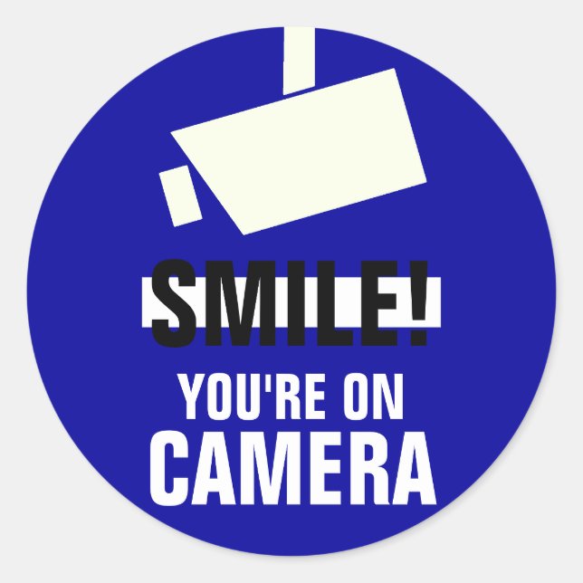 Smile! You're On Camera Stickers (Front)