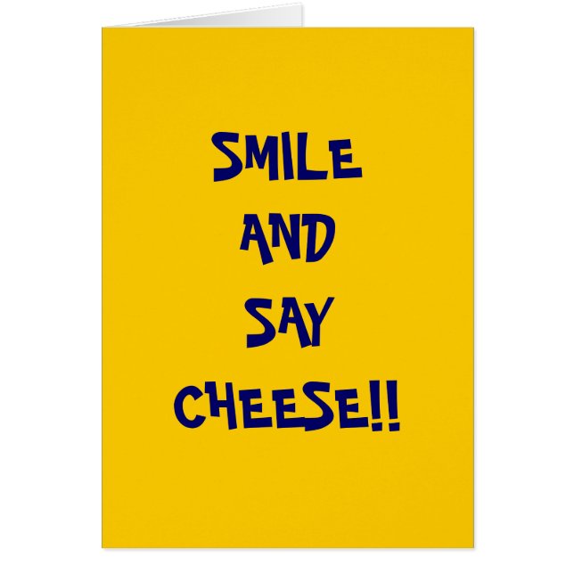 SMILEAND SAYCHEESE!! (Front)