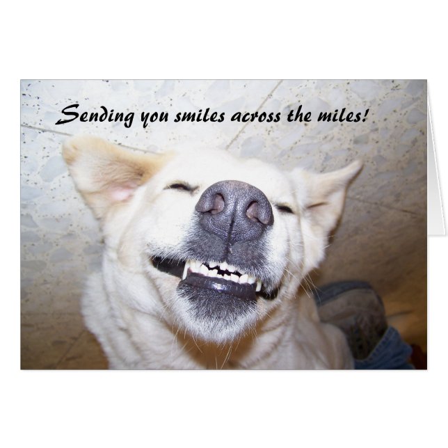 Smiles Across The Miles card (Front Horizontal)