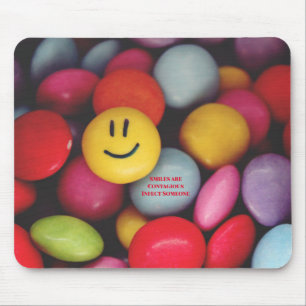 Smiles are Contagious Mouse Pad