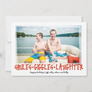 Smiles * Giggles * Laughter Holiday Card