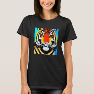 Smileteesanim Cool Tiger Cubism T-Shirt