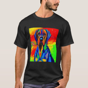 Smileteespets Bloodhound Puppy Dog Pop Art T-Shirt