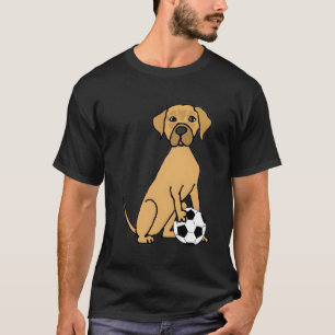 Smileteespetsa Funny Rhodesian Ridgeback Dog Socce T-Shirt
