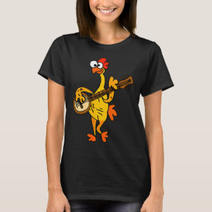 Smileteestank Funny Rubber Chicken Playing Banjo C T-Shirt