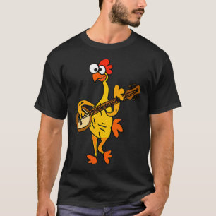 Smileteestank Funny Rubber Chicken Playing Banjo C T-Shirt