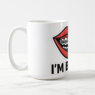 Smiley Braces Fun Sticker – Colorful Lips  Coffee Mug
