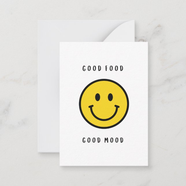 Smiley face gift, emoji face  card (Front)