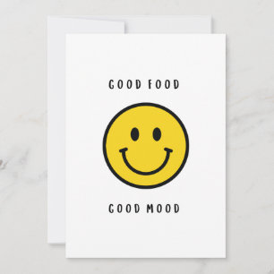 Smiley face gift, emoji face  invitation
