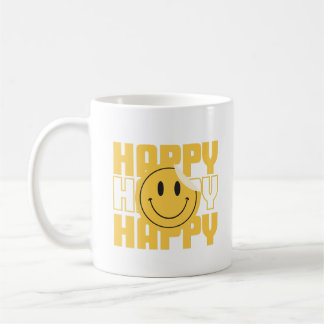 smiley face happy coffee mug