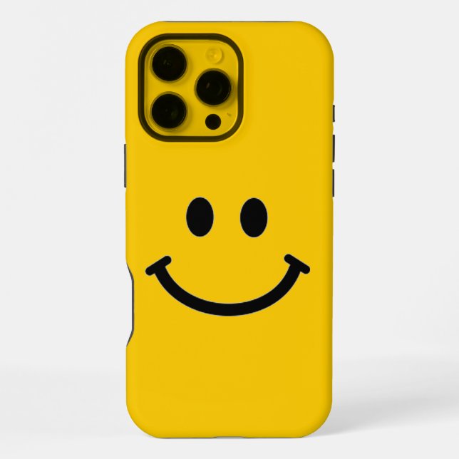Smiley Face iPhone Case (Customisable) (Back)