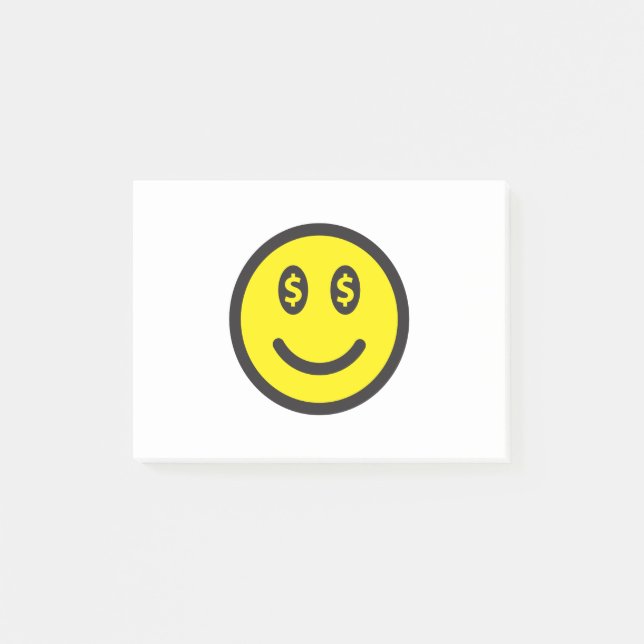 $$ Smiley Face Post-it Notes (Front)