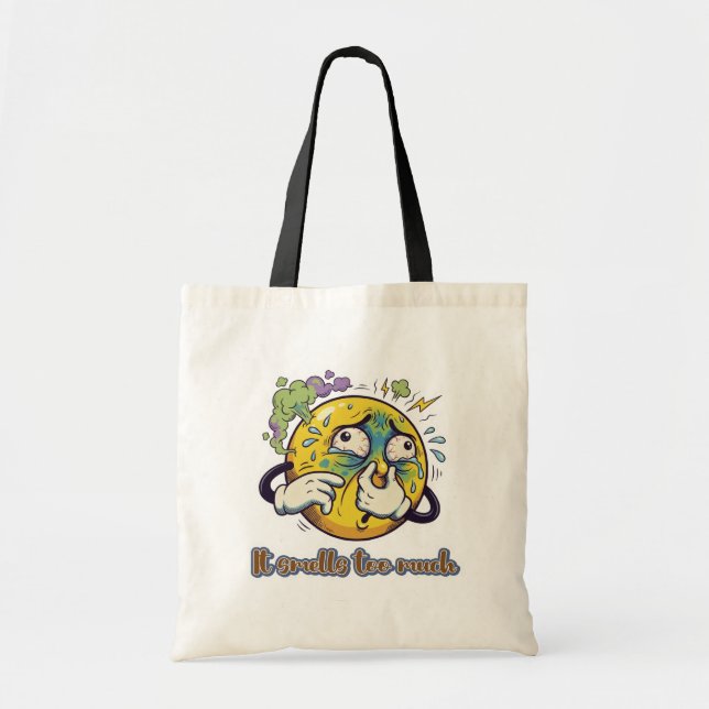 "Smiley Face" stinks so much Tote Bag (Front)