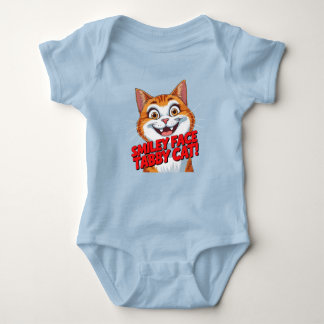 Smiley Face Tabby Cat!!! Baby BodySuit