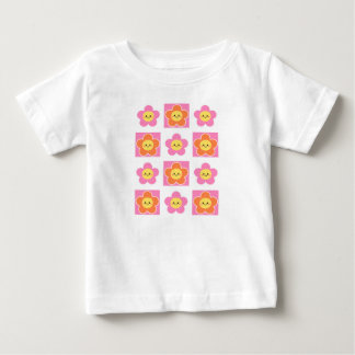 smiley flower baby t-shirt