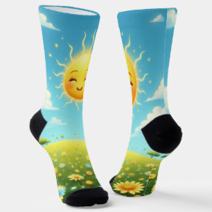 Smiley Happy Sunshine Socks