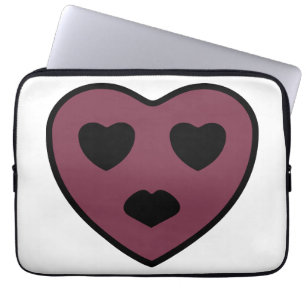 Smiley Heart - Pout Laptop Sleeve