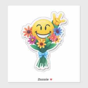 "Smiley in Bloom – Colourful Emoji Flower Bouquet"