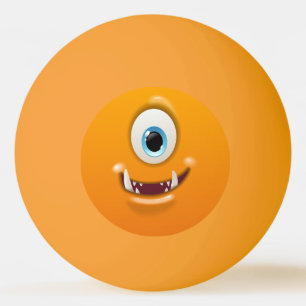 Smiley One-Eyed Monster Personalise Ping Pong Ball
