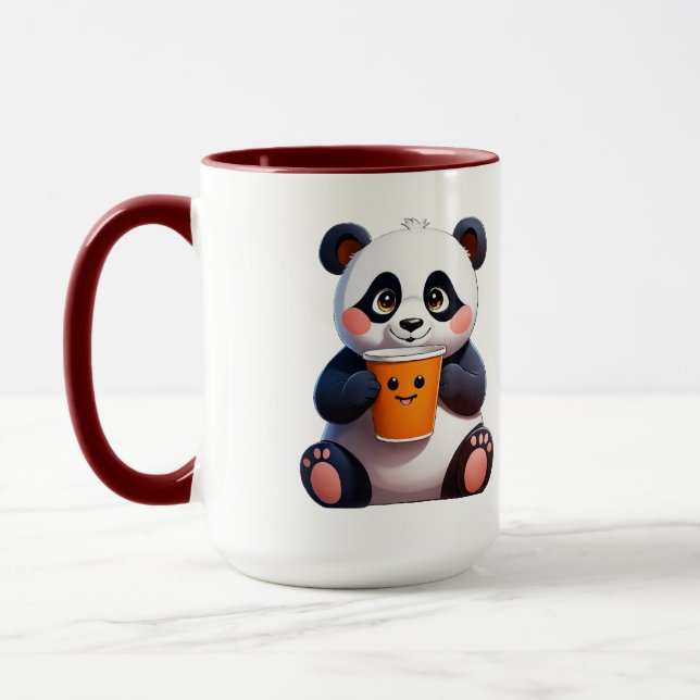 Smiley Panda Classic Mug, 11 oz Mug (Left)