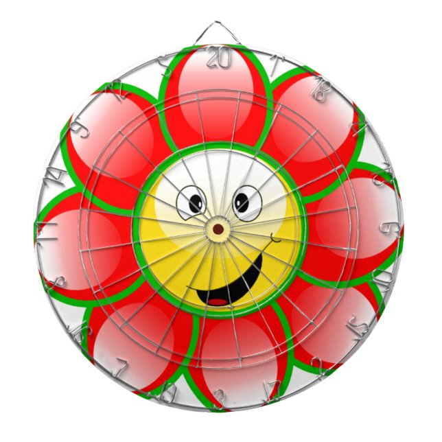 Smiley Sun Dartboard (Front)
