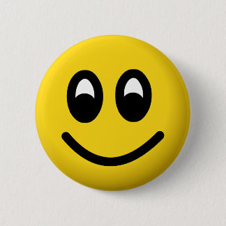 smilie 6 cm round badge