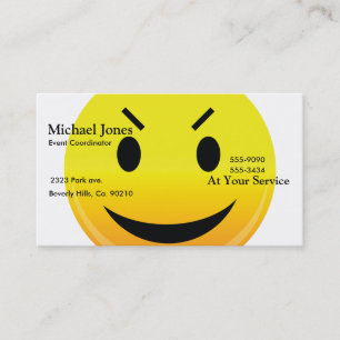 Smilie Face Evil Business Card